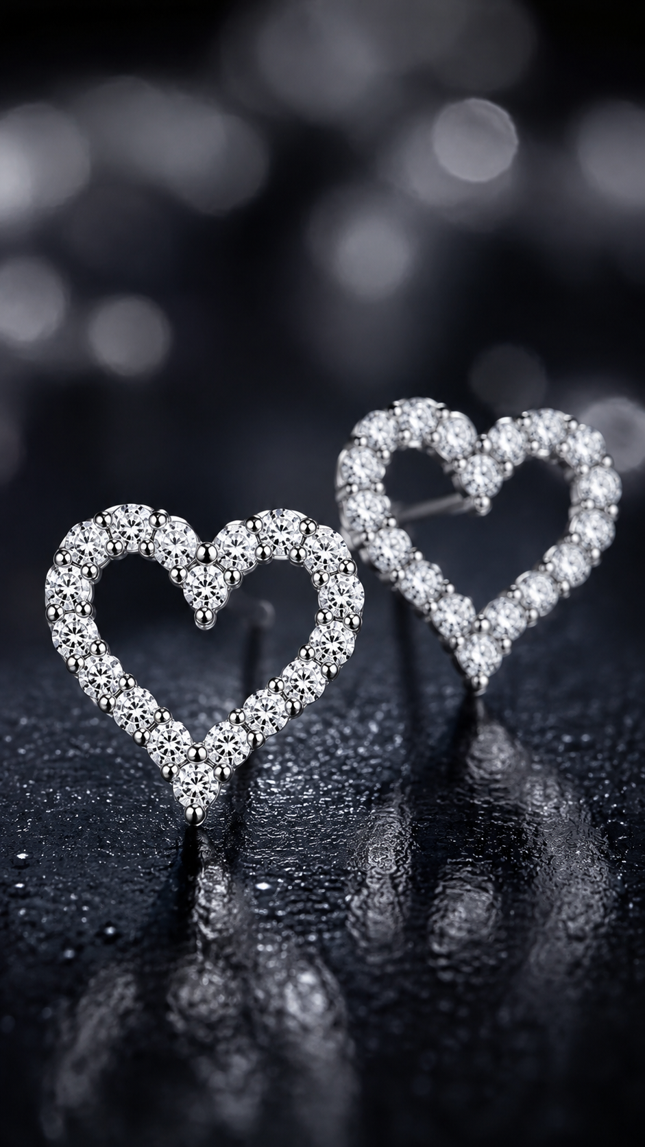 Open Heart Earrings
