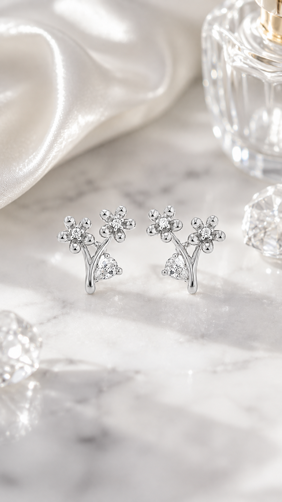 Double Flower Earrings