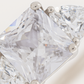 Elegant 925 Silver Princess-Cut Solitaire Ring for Women – Three Stone CZ Engagement & Party Wear Ring