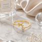 Gold Bow Open Ring