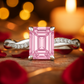 925 Silver Emerald Cut Solitaire Ring with Twisted Band – Classic Elegant Zircon Ring for Women