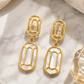Gold-Tone Pearl Earrings