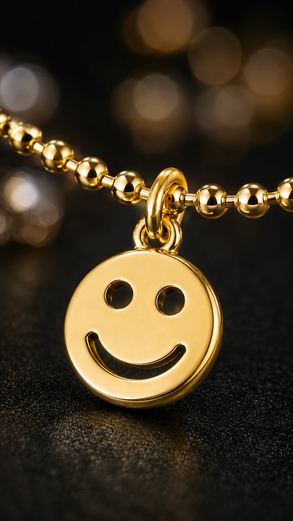 Smiley Face Chain Bracelet