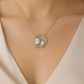 Silver Plated Mother & Child Bird Pendant Necklace for Women – CZ Diamond Love Design