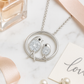 Silver Plated Mother & Child Bird Pendant Necklace for Women – CZ Diamond Love Design