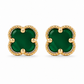 Gold-Tone Black Red green Earrings