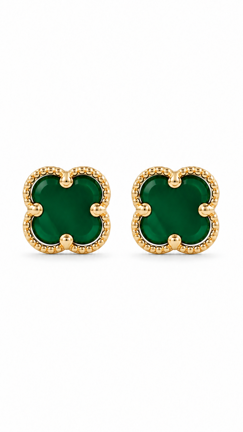 Gold-Tone Black Red green Earrings
