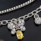 Double-Layer Yellow Bee Charm Bracelet