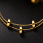 Double-Layer Triple Bead Bracelet