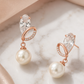 Rose-Gold Pearl Earrings