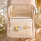 Round Solitaire Twist Band Ring