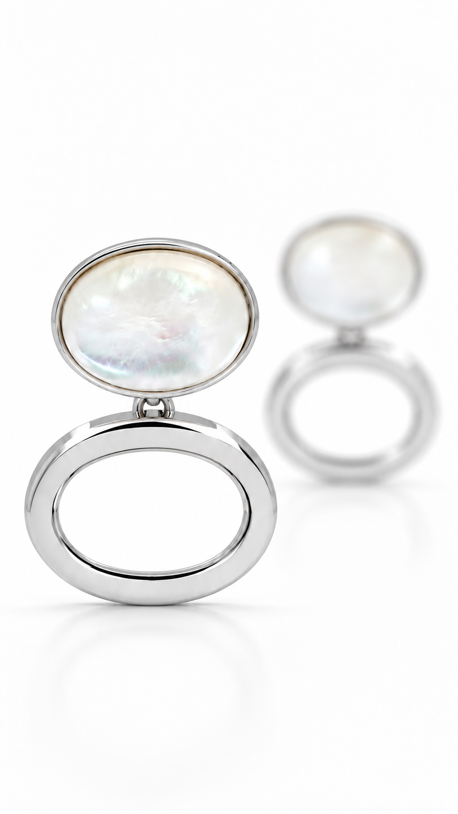 Pearl Oval Earrings