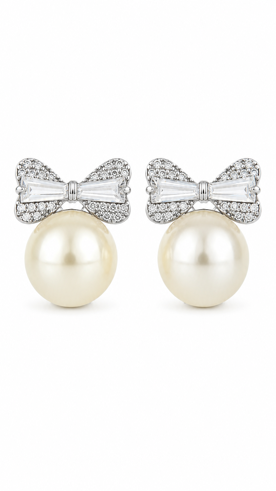 Bow & Pearl Earrings