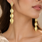 Geometric Triple Drop Earrings
