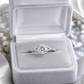 Round Solitaire Twist Band Ring