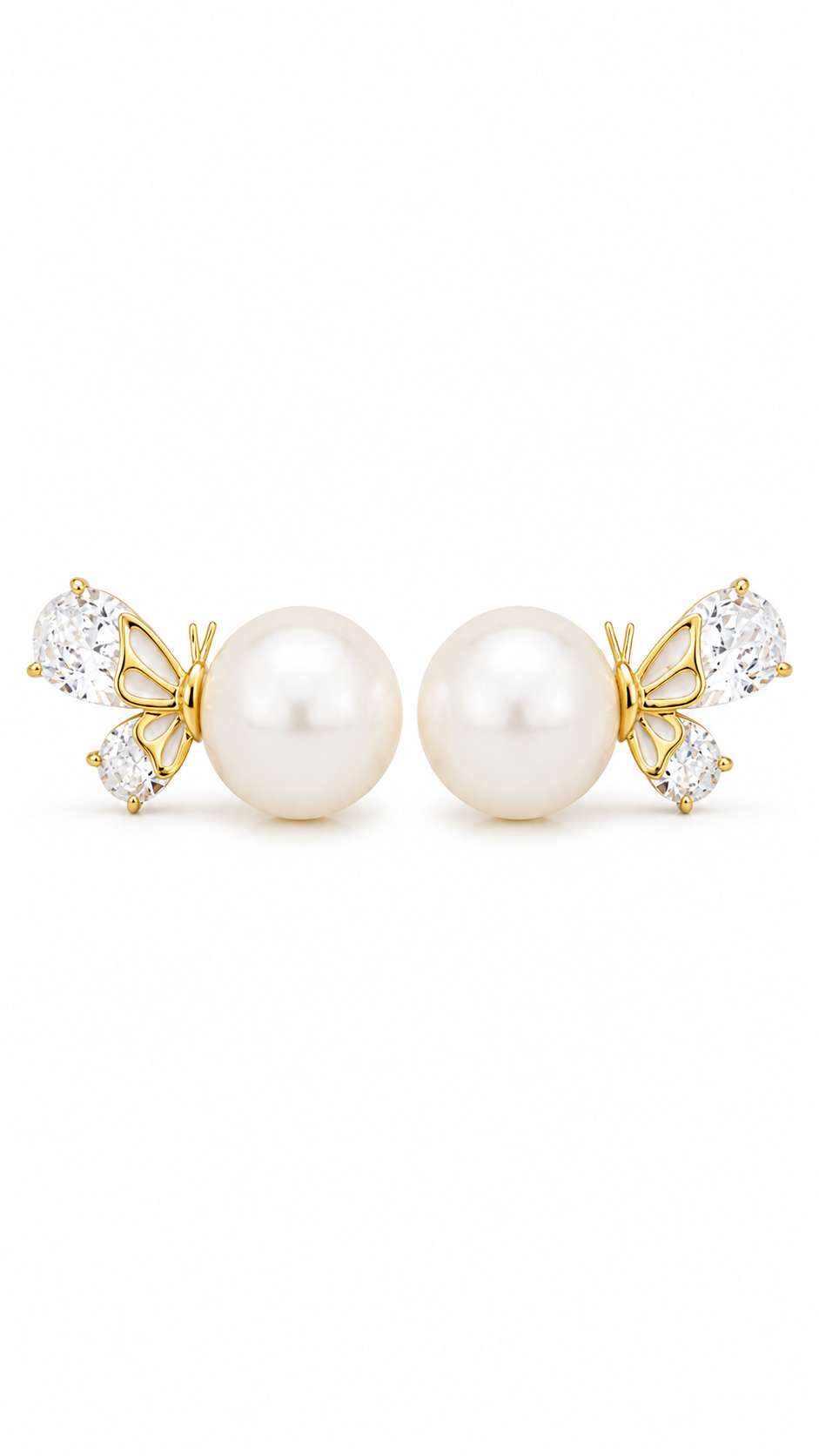 Pearl Butterfly Earrings
