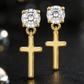 Elegant Cross Earrings