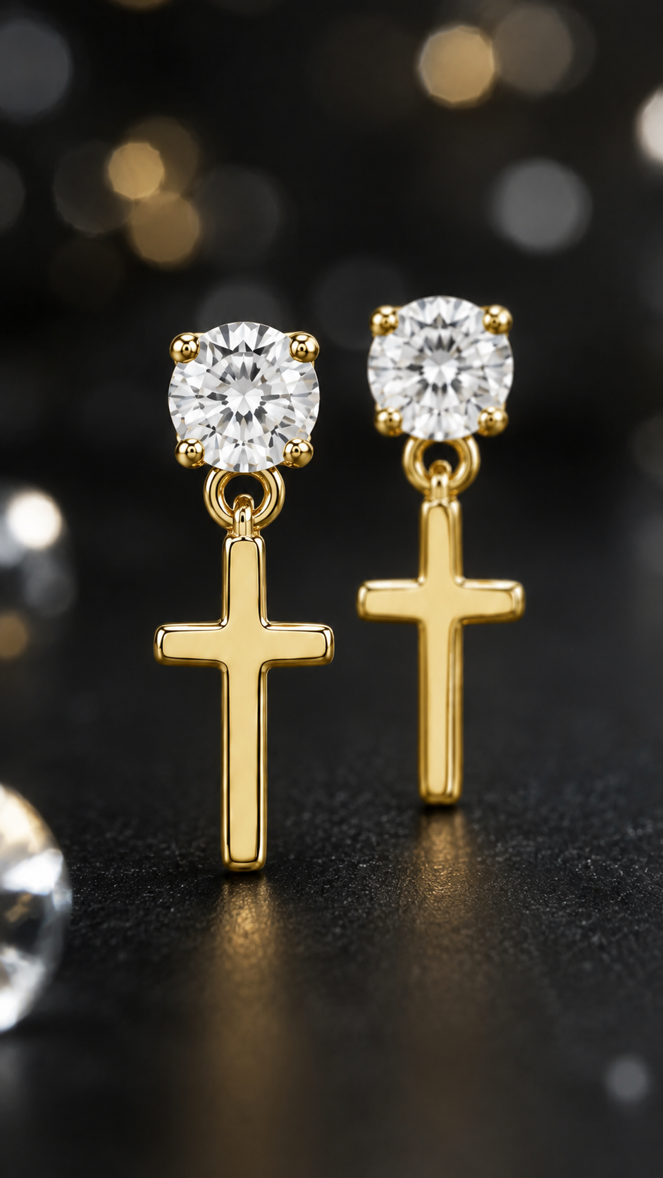 Elegant Cross Earrings