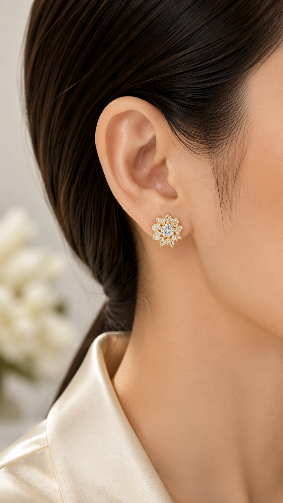 Sunburst Crystal Earrings