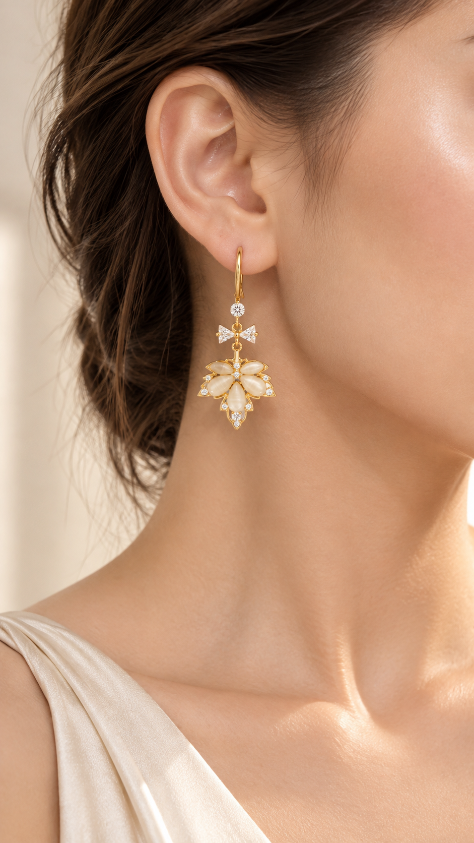 Gold Bow Earrings
