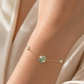 Multicolor Opal Flower Station Chain Bracelet