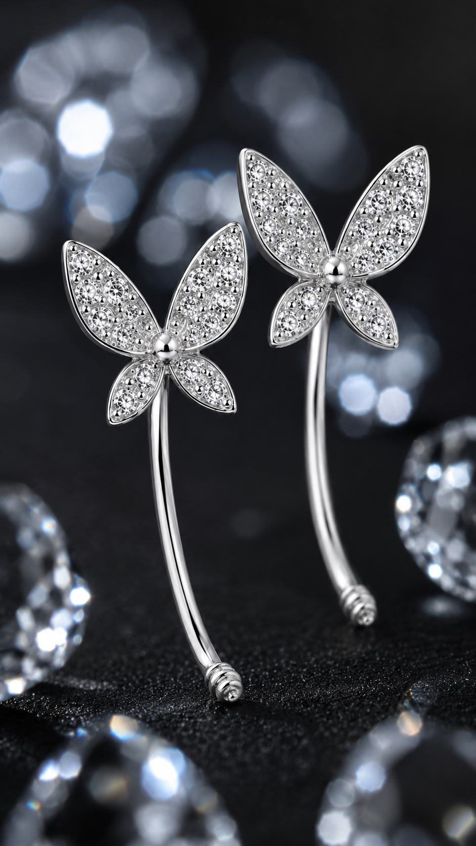 Butterfly Threader Earrings