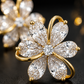 Floral Pear-Cut Earrings