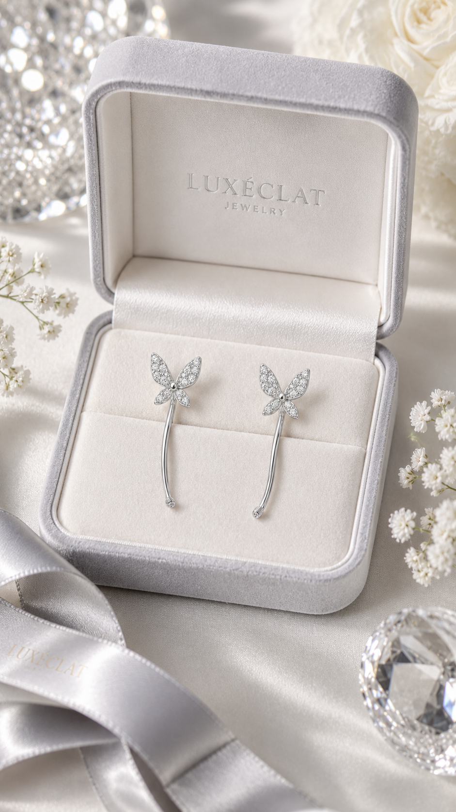 Butterfly Threader Earrings