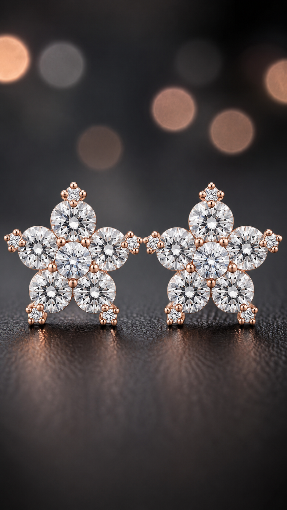 Floral Snowflake Earrings