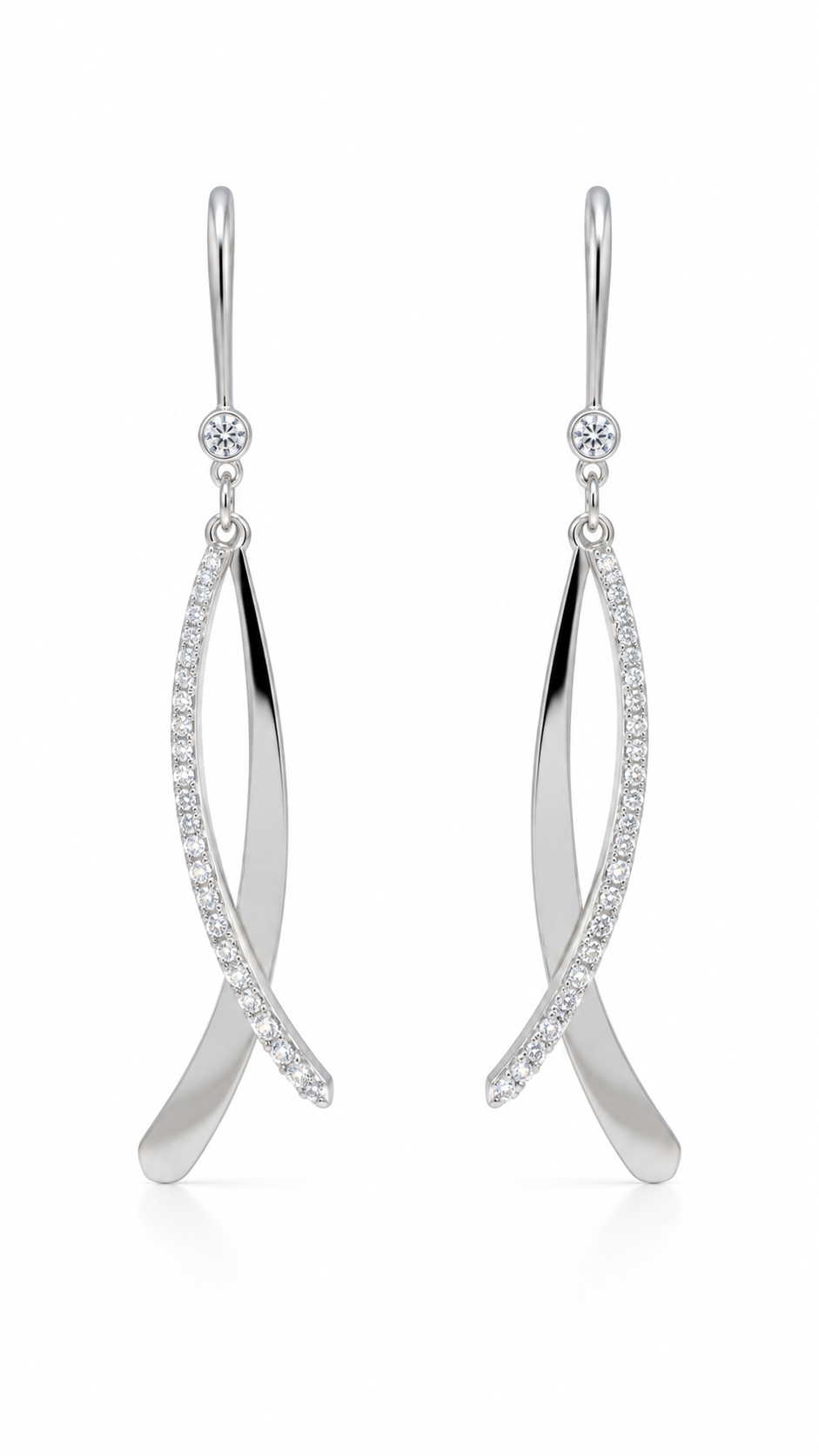 Twisted Ribbon Drop Earrings
