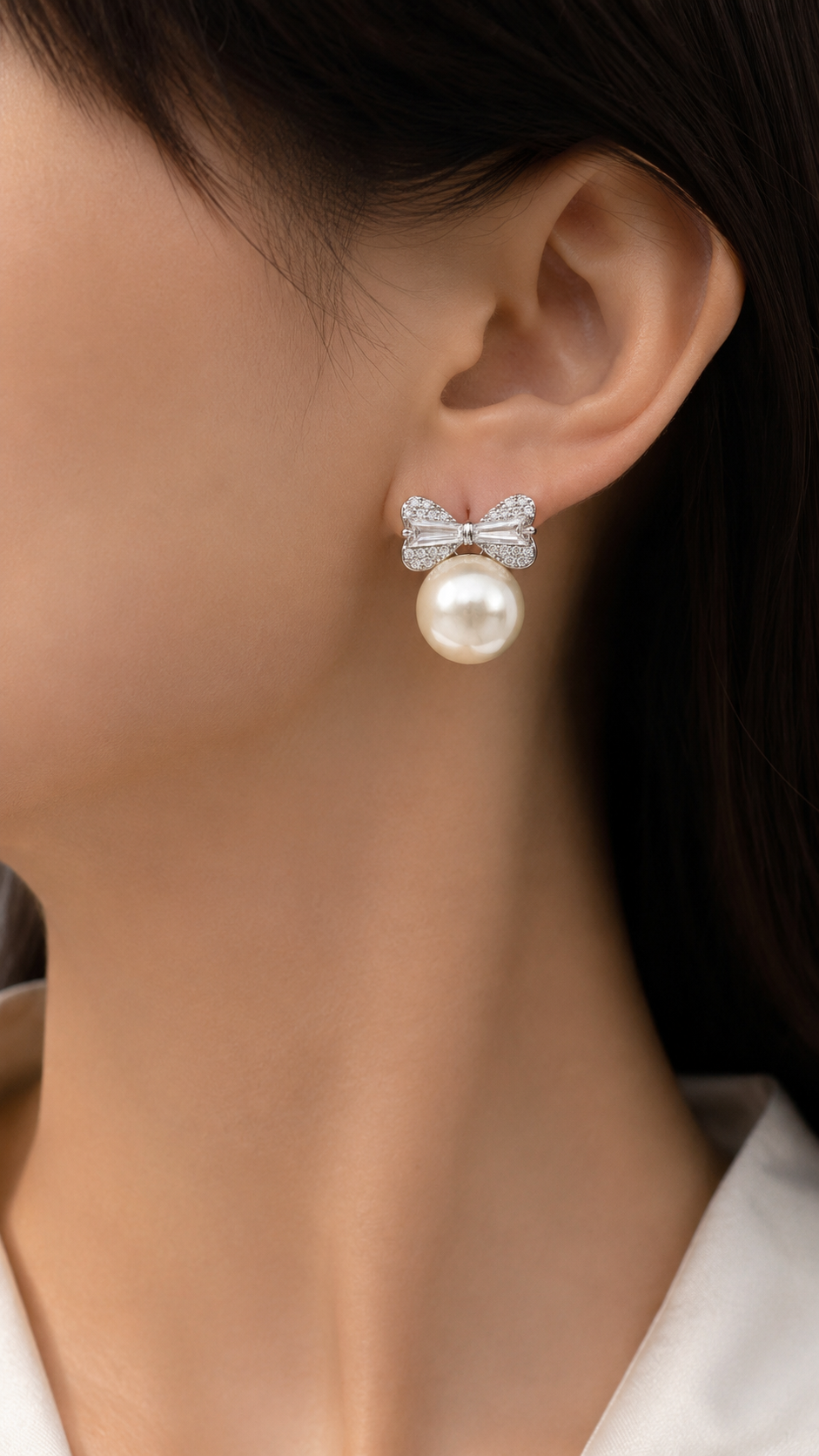 Bow & Pearl Earrings