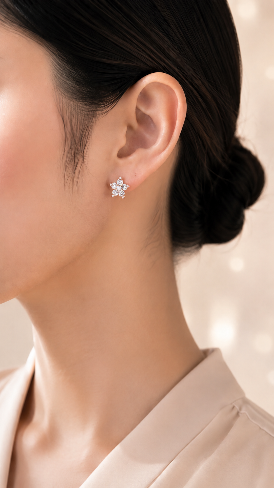 Floral Snowflake Earrings