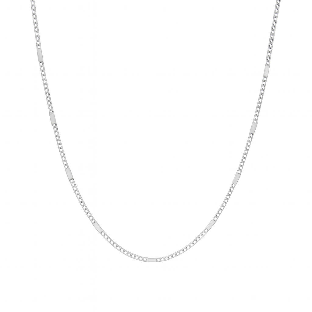 925 Silver Sleek Figaro Chain Necklace for Men & Women – Lightweight Daily Wear Silver Chain