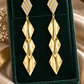 Geometric Triple Drop Earrings