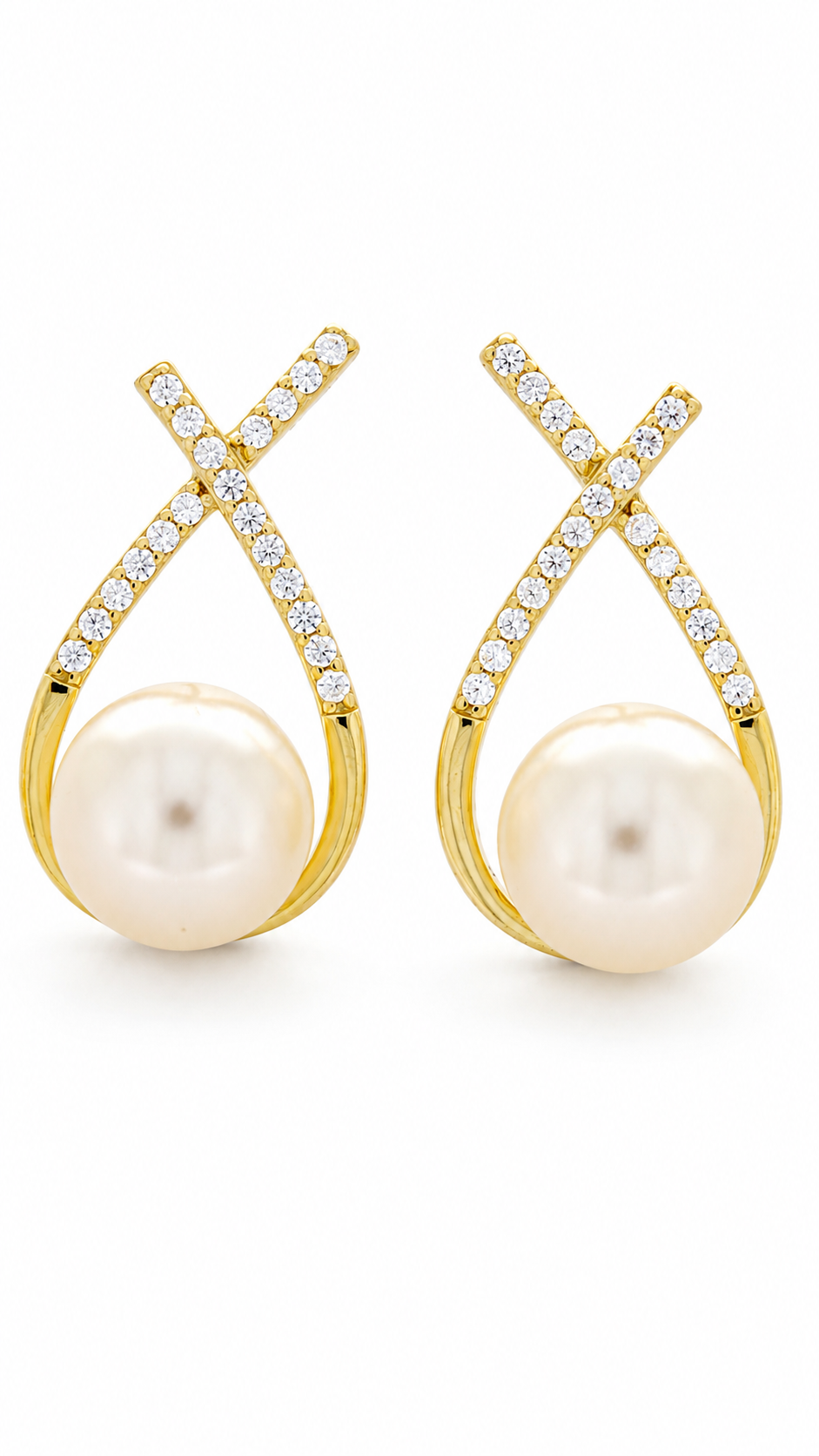 Infinity Pearl Earrings