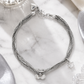 Multi-Strand Chain Bracelet with Flower & Star