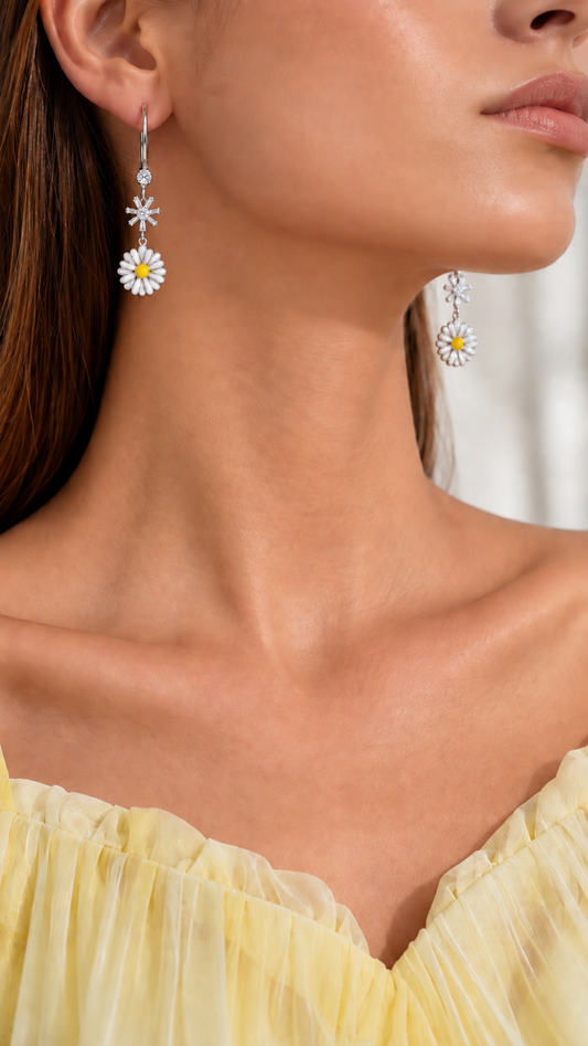 Daisy Flower Earrings
