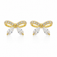 Gold-Plated Bow Earrings