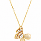 Golden Butterfly Gem Necklace
