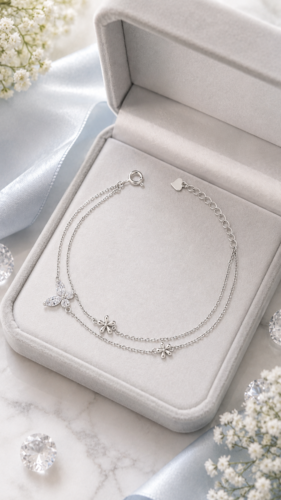 Double-Layer Butterfly Bracelet