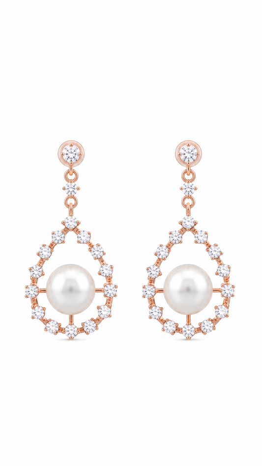 Teardrop Pearl Earrings