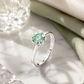 Mint Green Round-Cut Adjustable Ring