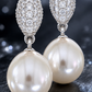 Oval Pearl Earrings
