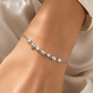 Silver Triple Bead Station Bracelet