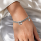 Multi-Strand Chain Bracelet with Flower & Star