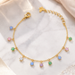 Multicolor Dangle Charm Bracelet