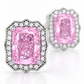 Silver Pink Earrings