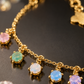 Multicolor Dangle Charm Bracelet