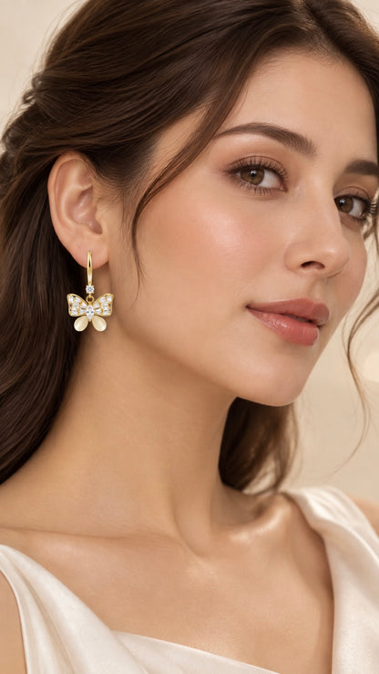 Butterfly Crystal Earring