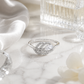 Pear-Cut CZ Swirl Pavé Ring